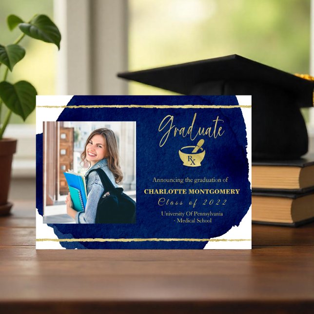Pharmacy School Graduation Announcement Photo (Creator Uploaded)