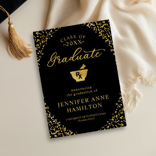 Pharmacy School Graduation Announcement Photo Card