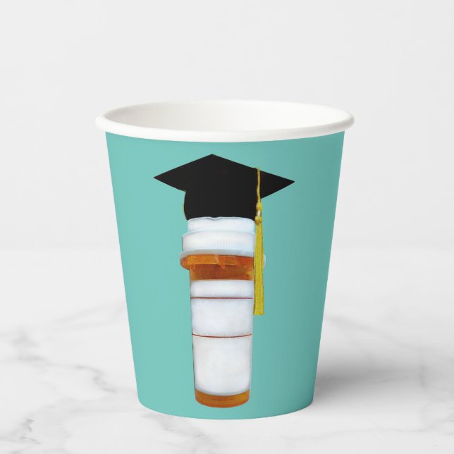 Pharmacy School Graduation Paper Cups (Front)