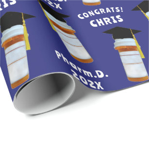 Pharmacy School Graduation Pharmacist Gift Wrapping Paper