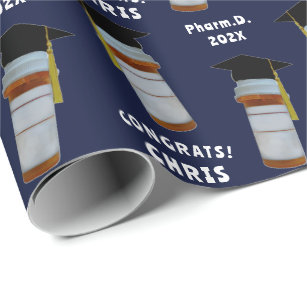 Pharmacy School Graduation Pharmacist Gift Wrapping Paper
