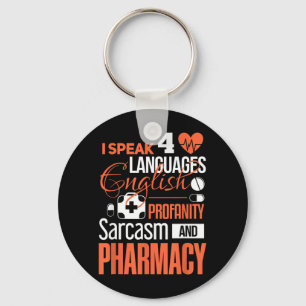 Pharmacy Shirt Funny CPhT Pharmacist Pharmacy Tech Keychain