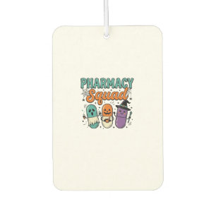 Pharmacy Squad Halloween Vintage Vector Shirt Desi Air Freshener