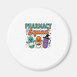 Pharmacy Squad Halloween Vintage Vector Shirt Desi Magnet