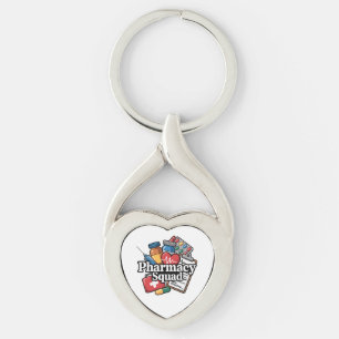 'Pharmacy Squad'. Keychain