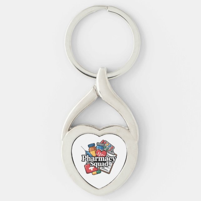 'Pharmacy Squad'. Keychain (Front)