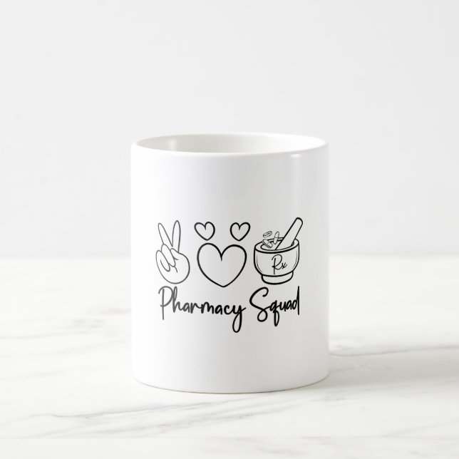 Pharmacy Squad Medicine Pharmacist Technician Tech Coffee Mug (Center)