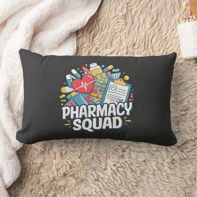 'Pharmacy Squad'.Throw Pillow (Blanket)