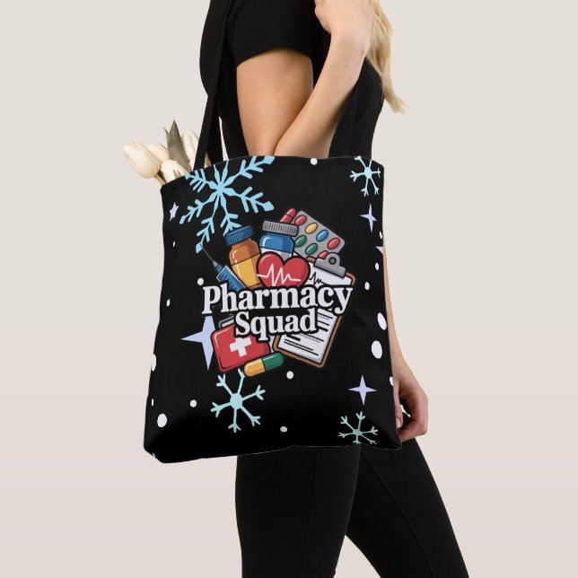 'Pharmacy Squad'.Tote bag (Close Up)