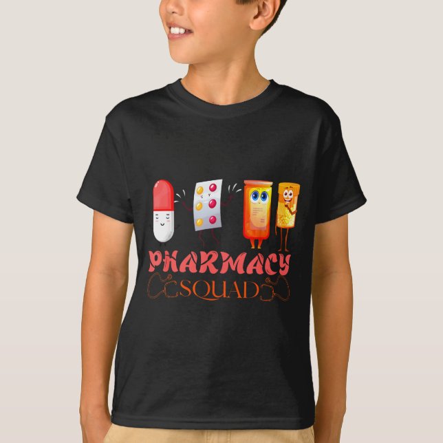 Pharmacy Squad Valentines Cute Lls Pharmacist Phar T-Shirt (Front)