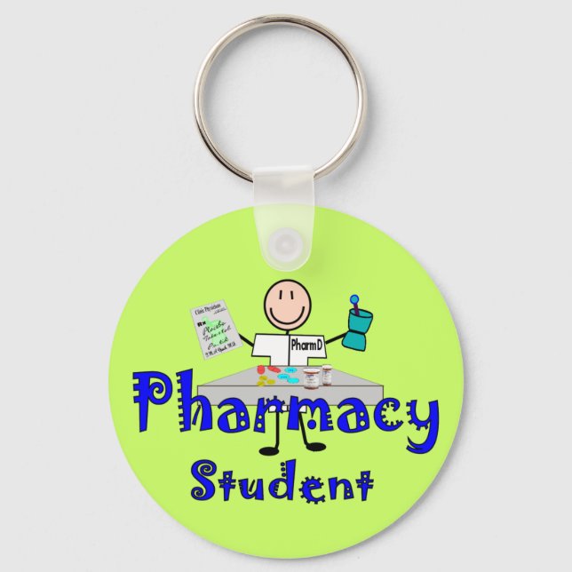 Pharmacy Student Gifts Keychain (Front)