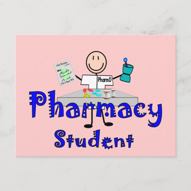 Pharmacy Student Gifts Postcard (Front)
