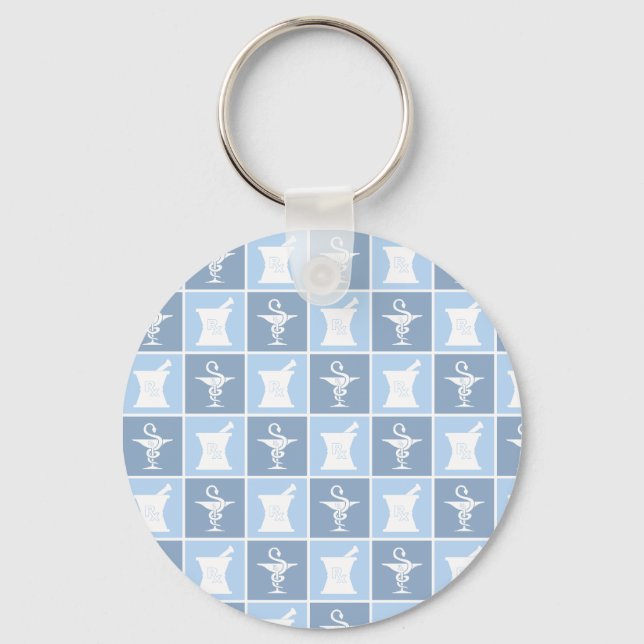Pharmacy Symbol | Pharmacist | Pharmacy Tech Keychain (Front)