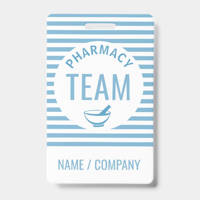 Pharmacy Team Name Badge | Custom Pharmacy Staff  (Front)