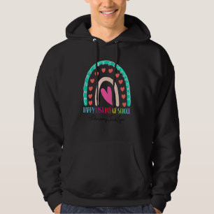 Pharmacy Tech Happy Last Day School Rainbow Hoodie