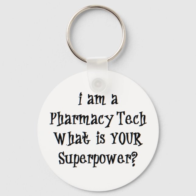 pharmacy tech keychain (Front)