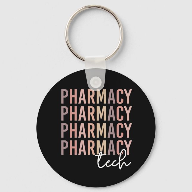 Pharmacy Tech | Pharmacy Technician Keychain (Front)