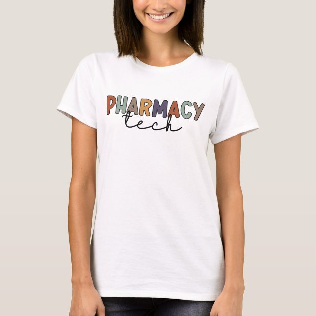 Pharmacy Tech Retro Pharmacy Technician T-Shirt (Front)