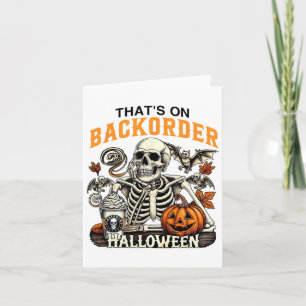 Pharmacy Tech Skeleton That's Ckorder Funny Hallow Card