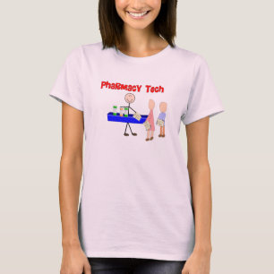 Pharmacy Tech Stick People Design Gifts T-Shirt