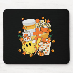 Pharmacy Tech Technician Pharmacist Student Fall V Mouse Pad
