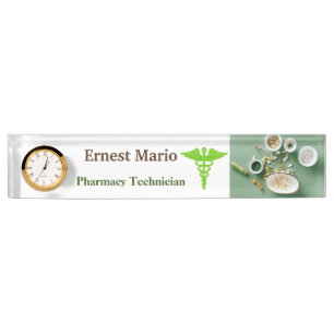 Pharmacy Technician Acrylic Nameplate