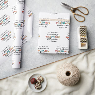 Pharmacy Technician Awesome Pharmacy Tech Funny Wrapping Paper