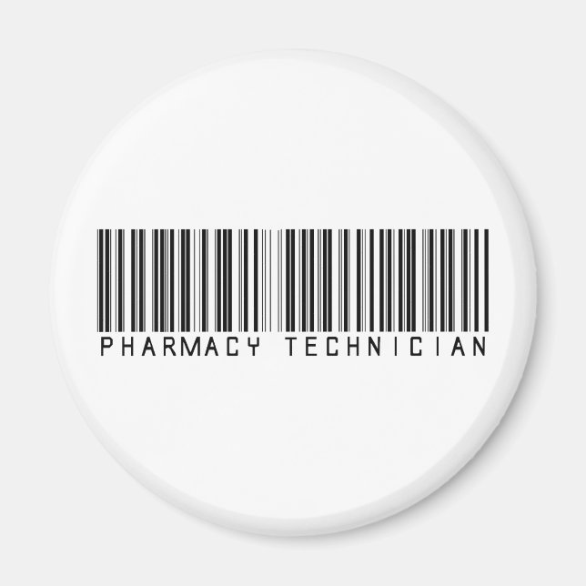 Pharmacy Technician Bar Code Magnet (Front)