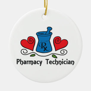Pharmacy Technician Ceramic Ornament