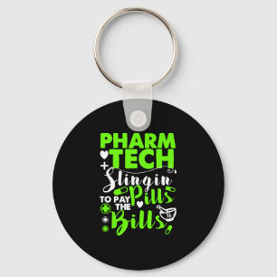 Pharmacy Technician Funny Shirt Keychain