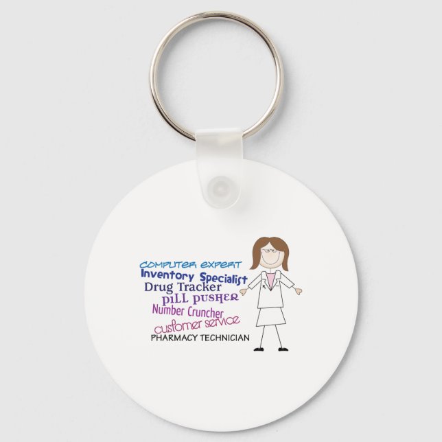 Pharmacy Technician Keychain (Front)