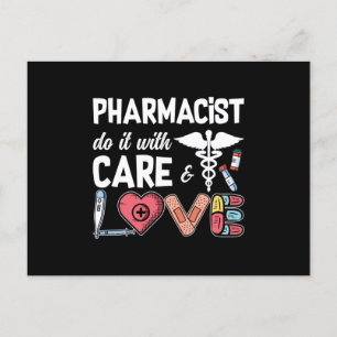 Pharmacy Technician Pharmacist Do It With Care Postcard