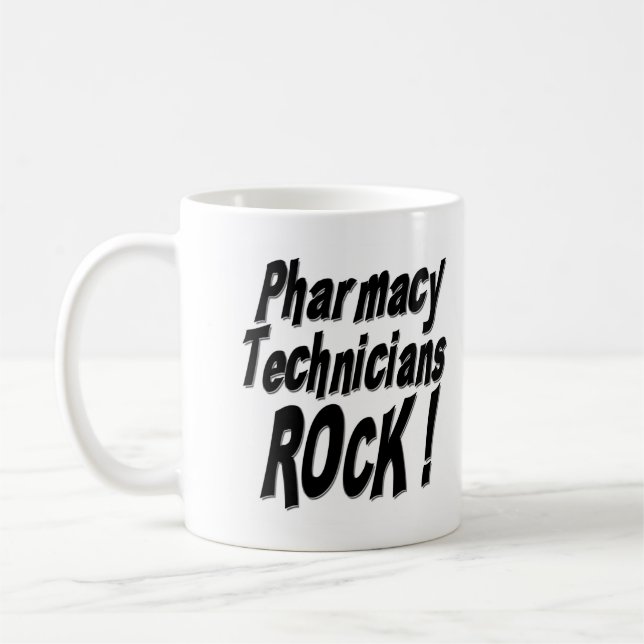 Pharmacy Technicians Rock! Mug (Left)