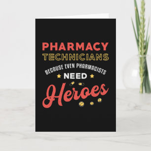 Pharmacy Technicians Technician Tech Pharmacist Card