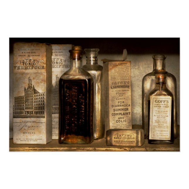 Pharmacy - Things in bottles and boxes Poster (Front)