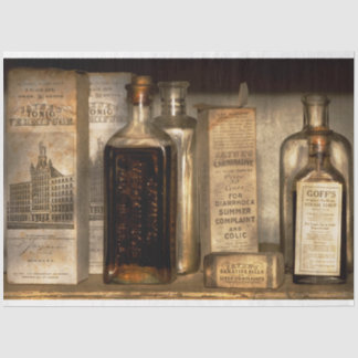 Pharmacy - Things in bottles and boxes Tissue Paper