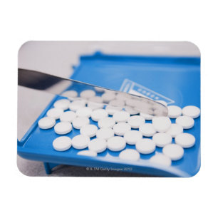 Pharmacy tools, pills, medication magnet