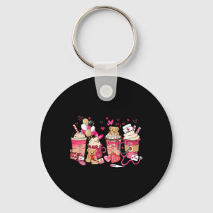 Pharmacy Valentine Coffee Valentine's Day Keychain