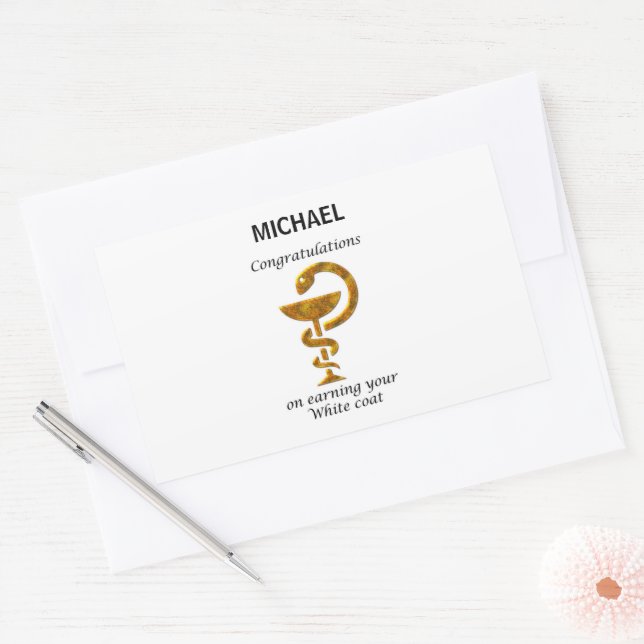 Pharmacy White Coat Ceremony Congratulations Sticker (Envelope)