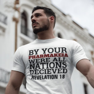 PHARMAKEIA, VACCINE, MARK OF THE BEAST,  T-SHIRTS