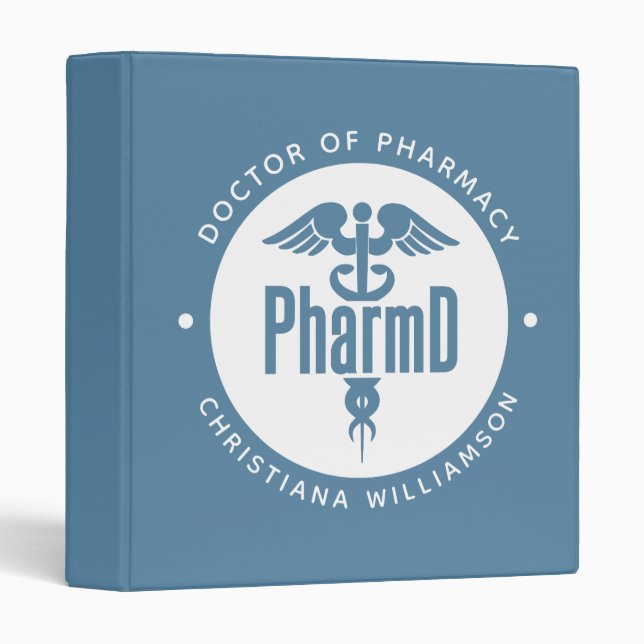 PharmD Doctor of Pharmacy Graduation Pharmacist Binder (Front/Spine)