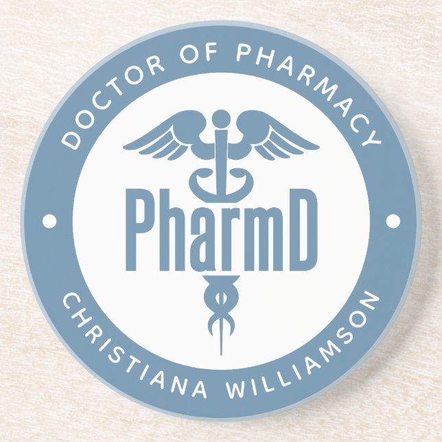 PharmD Doctor of Pharmacy Graduation Pharmacist Coaster (Front)