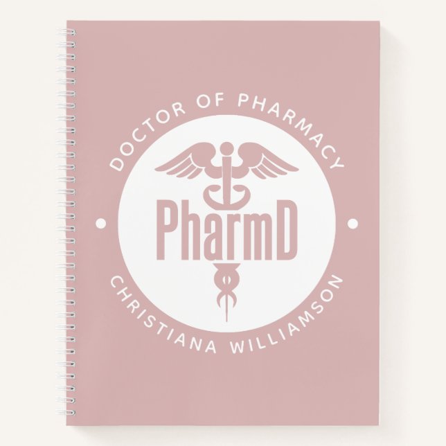 PharmD Doctor of Pharmacy Graduation Pharmacist Notebook (Front)