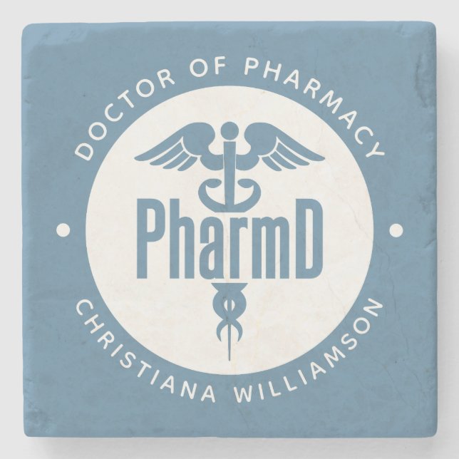 PharmD Doctor of Pharmacy Graduation Pharmacist Stone Coaster (Front)