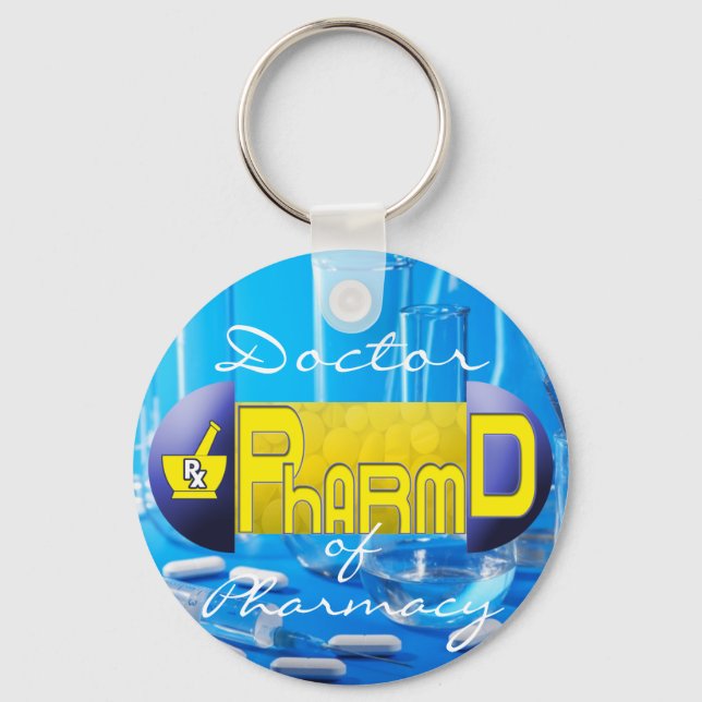 PharmD - Doctor of Pharmacy PILL Keychain (Front)