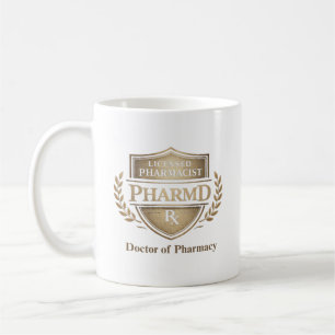PharmD Licensed Pharmacist Emblem Coffee Mug