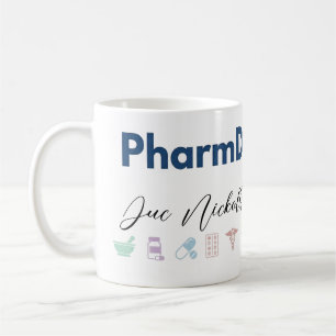 PharmD Personalized Mug Minimal Modern Pharmacis