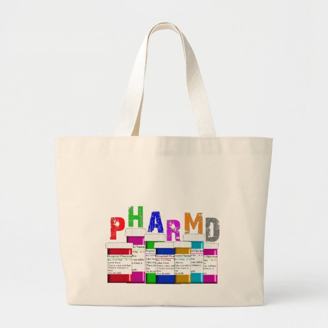 PharmD Pharmacy Student Tote Bag (Front)