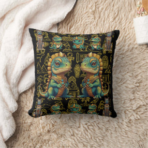 Pharoah Iguana Throw Pillow
