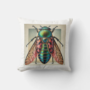 Pharsalia Butterfly 260624IREF126 - Watercolor Throw Pillow